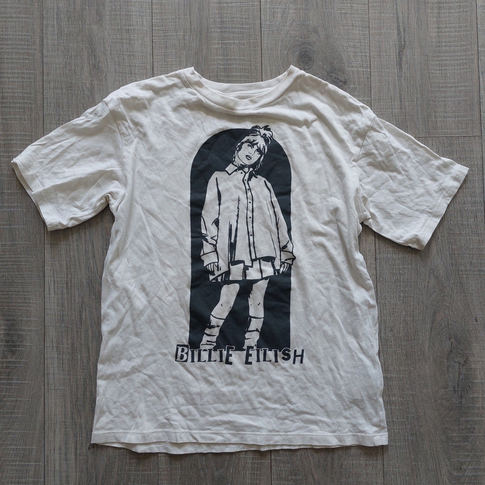 H&M x Billie Eilish oversized t-shirt 134/140, Meisje, H&M, Ophalen of Verzenden, Zo goed als nieuw