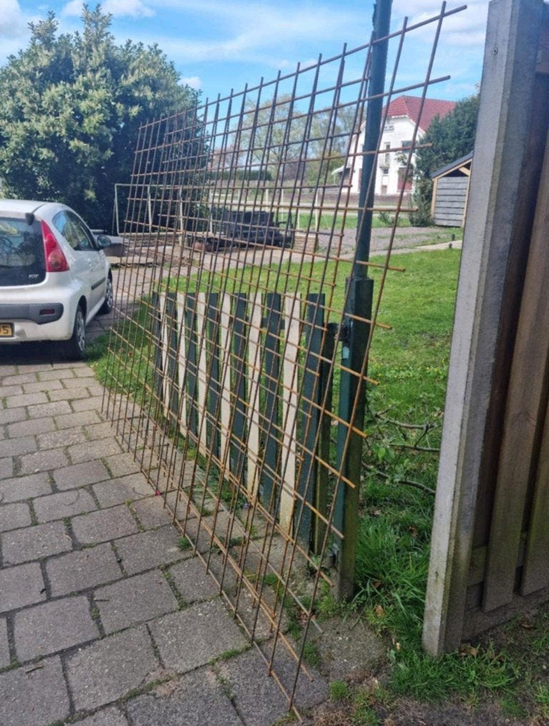 2 x enorm zwaar betongaas 300cm x 200cm ! 15x15cm zeer dik!, Ophalen, Zo goed als nieuw, Minder dan 10 meter, Gaas