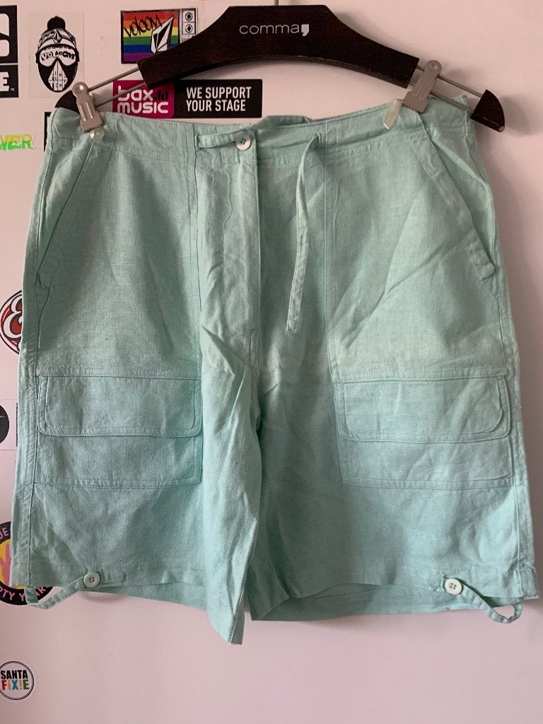 Linnen dames broek maat 40(nr.13 DM11), Maat 38/40 (M), Kort, Ophalen of Verzenden, Zo goed als nieuw