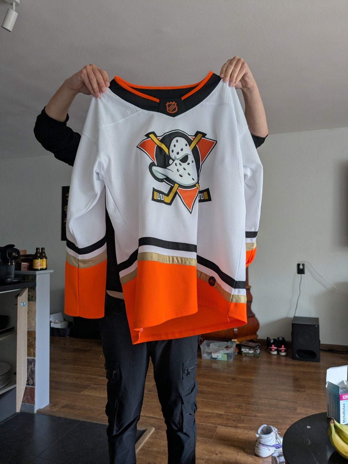 Anaheim Ducks Gibson #36 Adidas NHL Jersey Maat 52, Maat 52/54 (L), Wit, Ophalen of Verzenden, Zo goed als nieuw