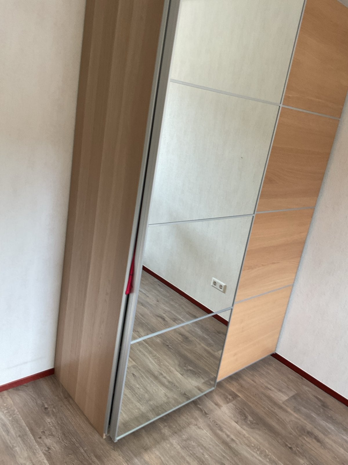 IKEA PAX Kledingkast met spiegeldeuren en lades, Ophalen, 200 cm of meer, 50 tot 100 cm, Zo goed als nieuw