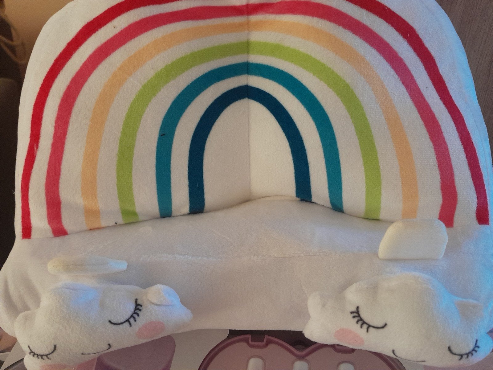 Zachte regenboog tablet houder kussen, Ophalen of Verzenden, Zo goed als nieuw, Overige typen, Universeel