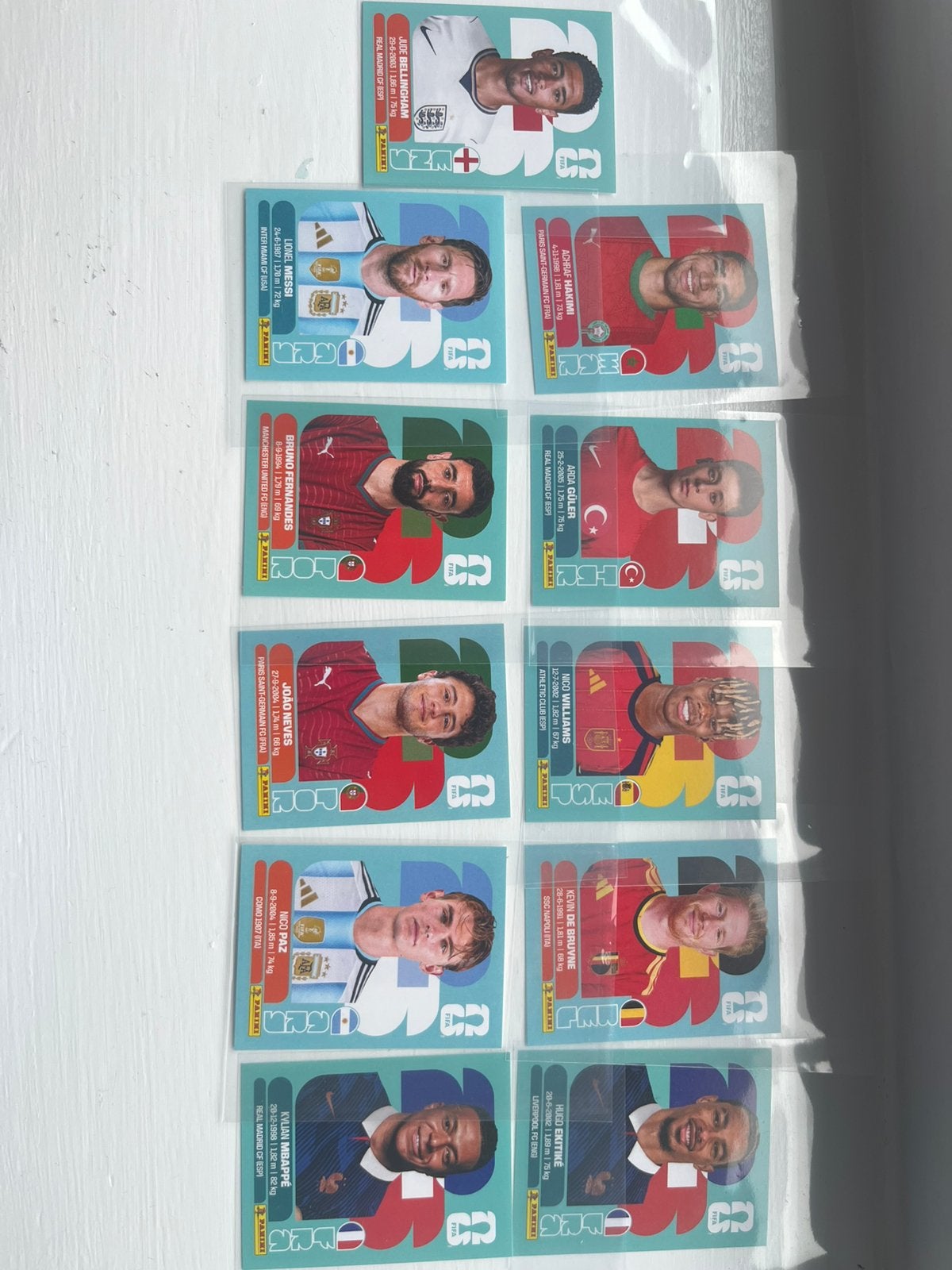 Panini stickers (bekende voetballers), Ophalen of Verzenden, Zo goed als nieuw, Meerdere stickers