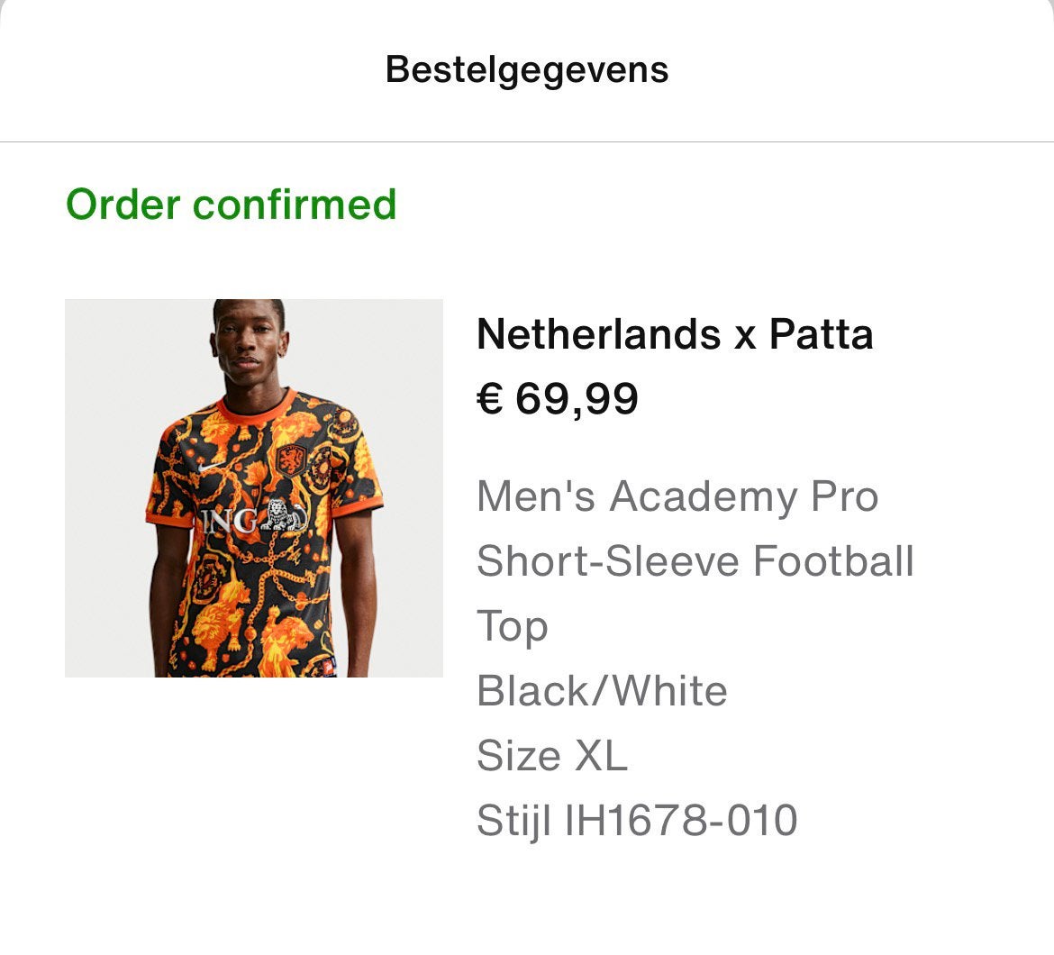 Nike Patta x knvb  Voetbalshirt - Maat L en XL, Kleding | Heren, T-shirts, Ophalen of Verzenden, Zo goed als nieuw, Maat 56/58 (XL)