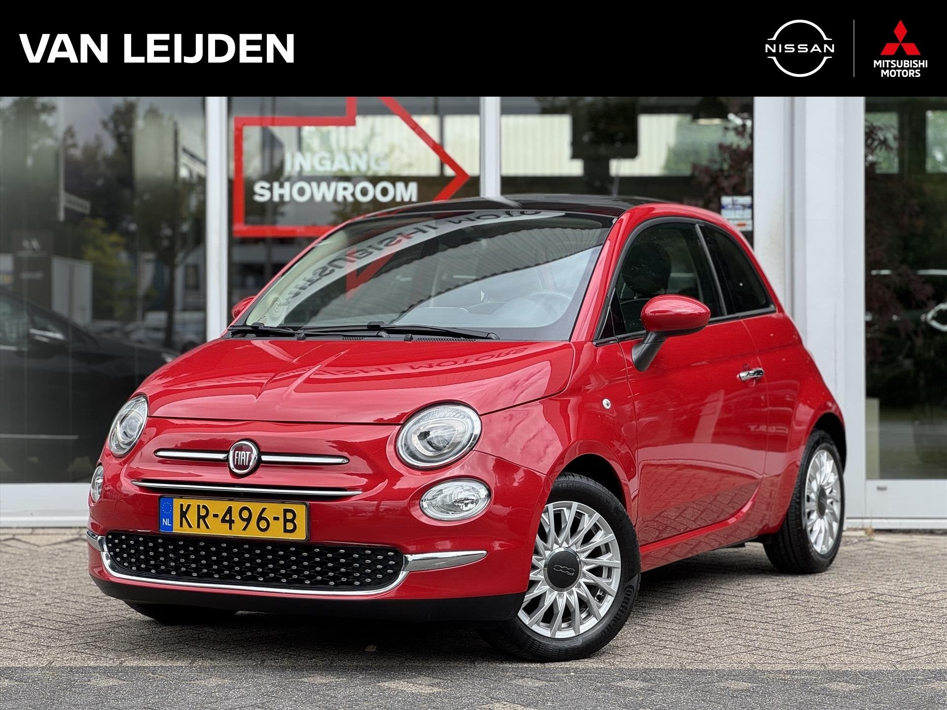 FIAT 500 0.9 Turbo Lounge | Navigatie | Panoramadak | ECC, Stof, Gebruikt, 905 kg, Origineel Nederlands