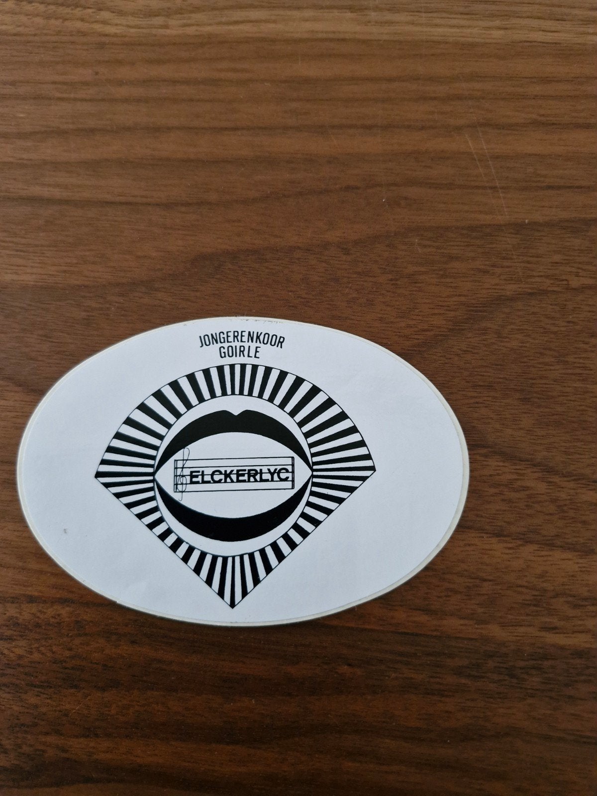 725 Sticker Jongerenkoor Goirle Elckerlyc 12x8 cm, Ophalen of Verzenden, Nieuw