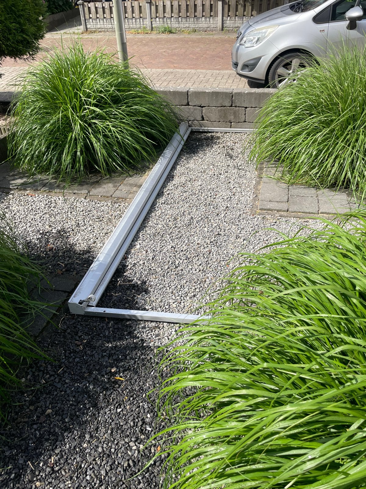 Gebruikt screen voor zonwering, Ophalen, Gebruikt, 150 tot 300 cm, 250 cm tot 450 cm