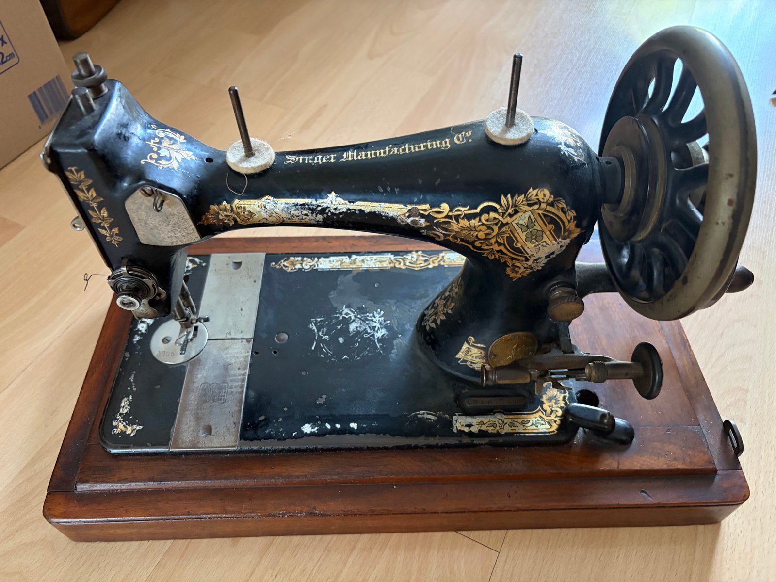 Antieke Singer Naaimachine - Decoratief model, Ophalen of Verzenden