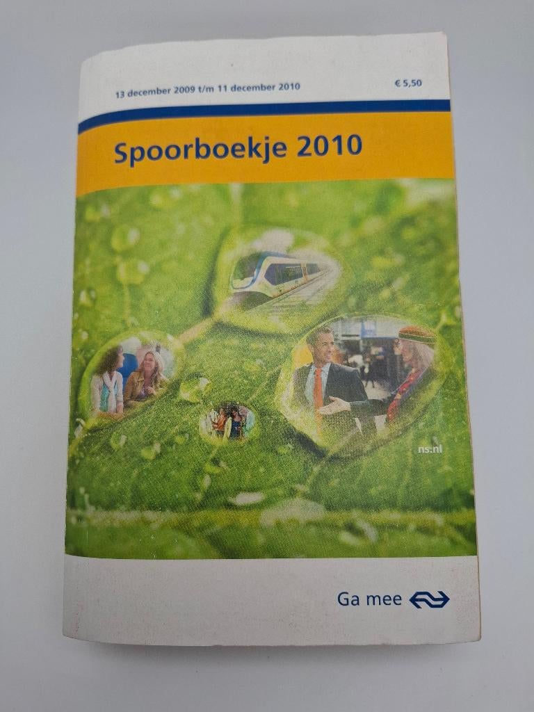 spoorboekje NS 2010 - laatste jaar !, Verzamelen, Spoorwegen en Tramwegen, Verzenden, Gebruikt, Trein, Boek of Tijdschrift