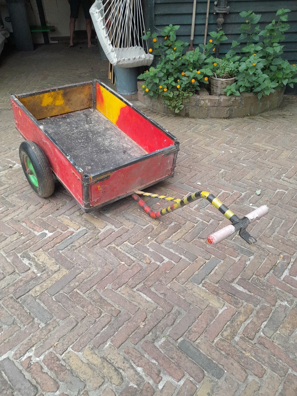 Stevige fietskar, ideaal voor bagage of huisdieren, Ophalen, Gebruikt, Onbekend, Bagagekar