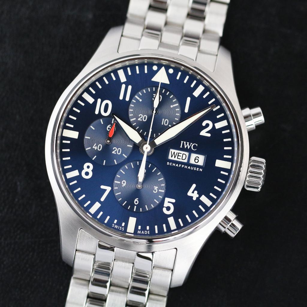IWC Pilot Chrono Petit Prince 43 (Zeer goed/ 2016), Overige merken, Staal, Staal, Polshorloge