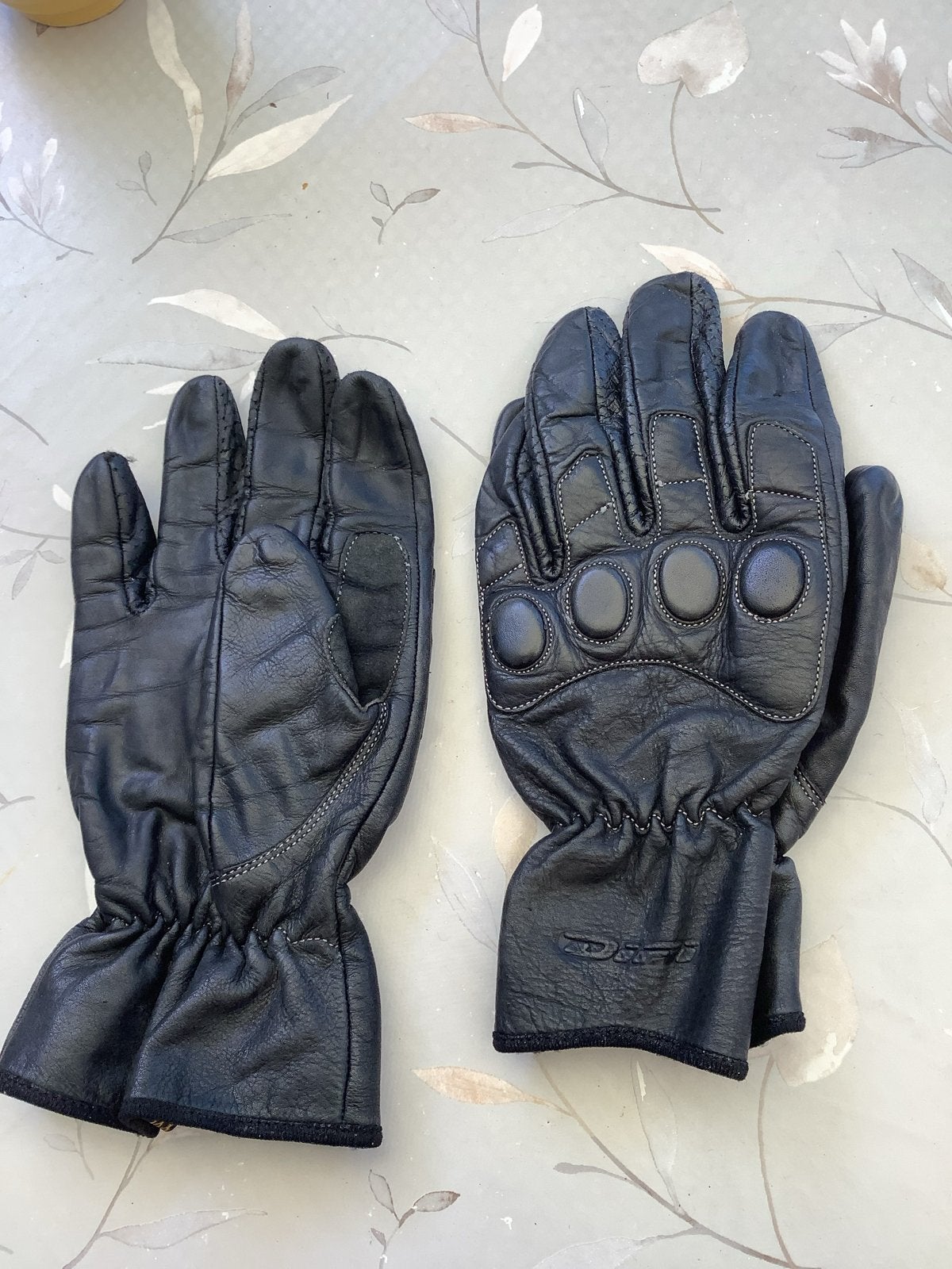 Difi motorhandschoenen - Zwart leer, Motoren, Kleding | Motorkleding, Ophalen of Verzenden, Tweedehands, Heren, Handschoenen