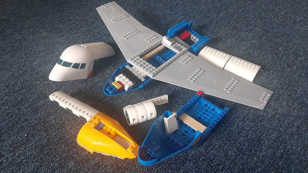 Incompleet lego vliegtuig, Ophalen of Verzenden