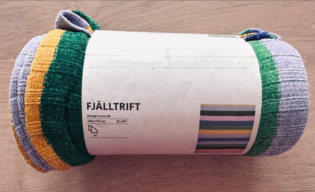 IKEA FJÄLLTRIFT Plaid Luna Gil 130x170 cm, Huis en Inrichting, 100 tot 150 cm, Nieuw, Ophalen of Verzenden, 150 tot 200 cm