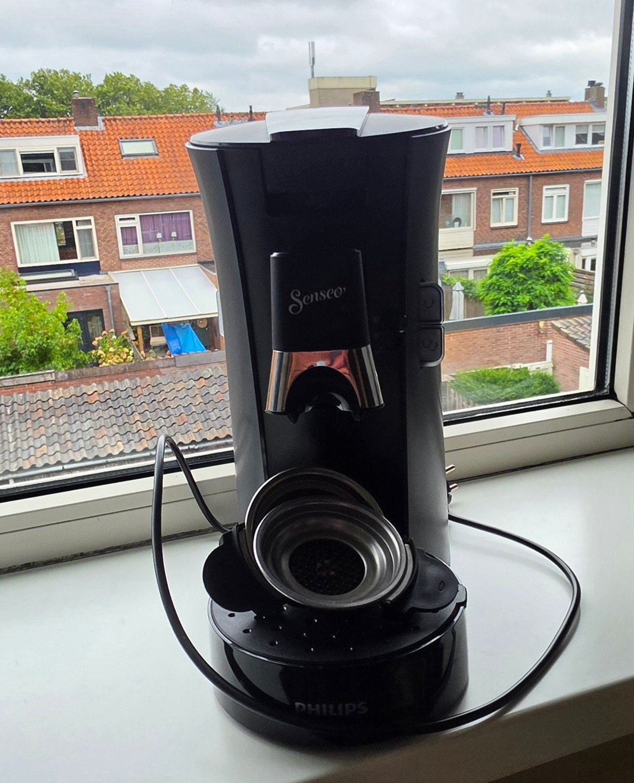 Philips Senseo CSA230/50/A Koffiepadapparaat Zwart, Koffiepads en cups, Gebruikt, Koffiemachine, Ophalen of Verzenden