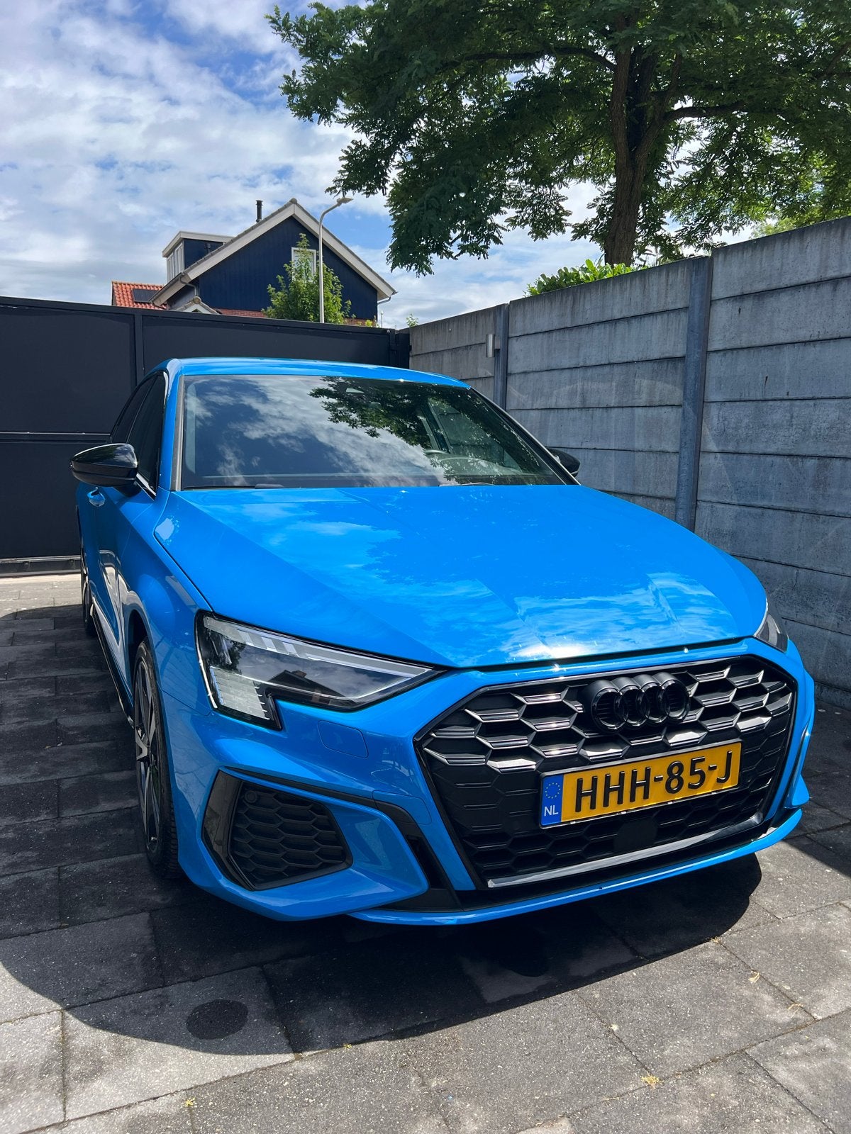 Audi A3 45 TFSI e 245pk S-line 2021 Blauw, 4 cilinders, Blauw, Geïmporteerd, Parkeerassistent