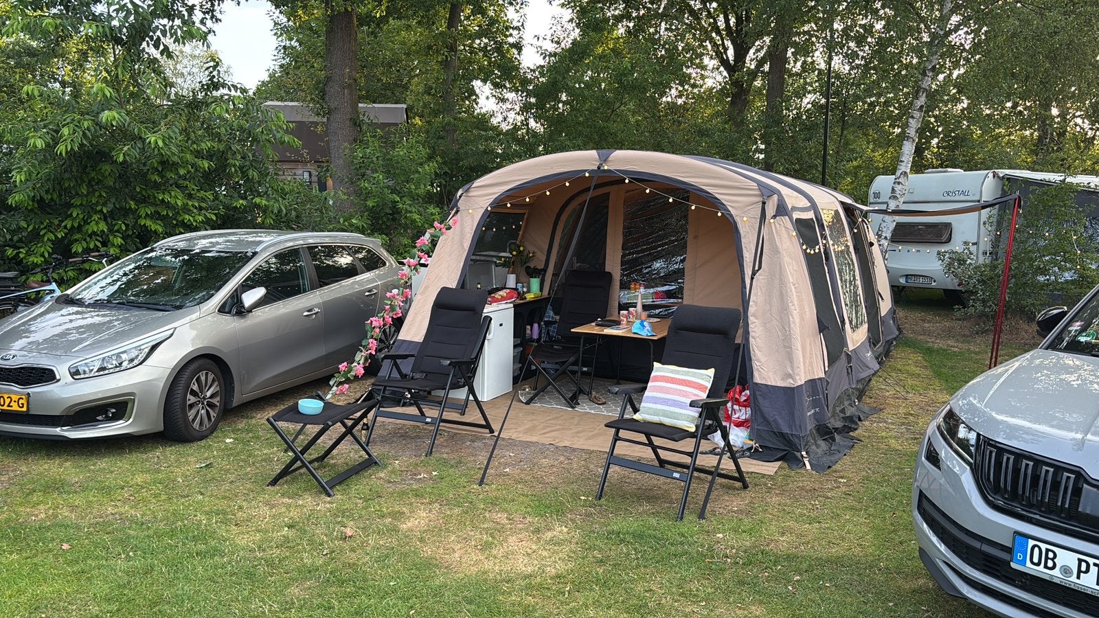 Bardani Airspace 380TC 5-persoons opblaasbare tent., Caravans en Kamperen, Tenten, Ophalen, Gebruikt, Tot en met 5