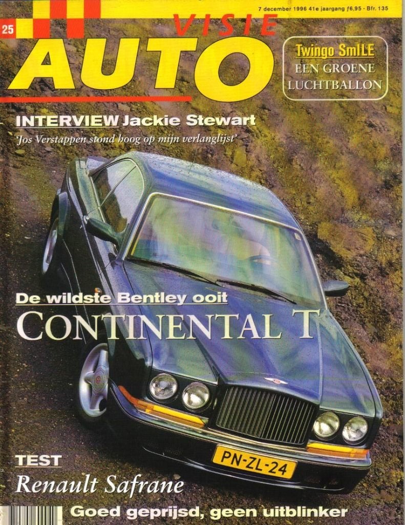 Autovisie rij impressie Bentley Continental T December 1996, Ophalen of Verzenden, Gelezen, Algemeen
