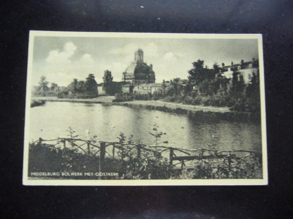 MIDDELBURG  =  BOLWERK MET OOSTKERK EN ZWANEN, Verzamelen, Ophalen of Verzenden, 1940 tot 1960, Ongelopen, Zeeland