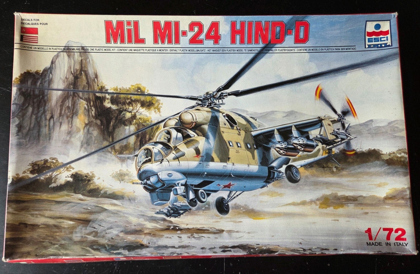 ESCI/ERTL  MIL Mi-24 Hind D 1:72, Overige merken, 1:72 tot 1:144, Helikopter, Ophalen of Verzenden