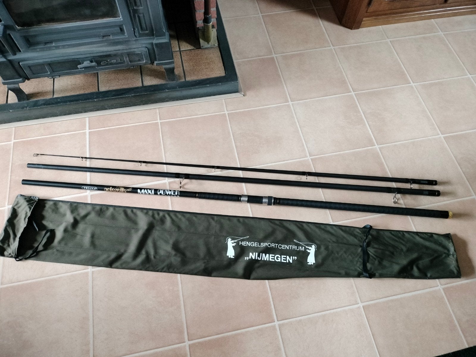 Vishengel Triana Polesella by G.Borghi 5m Maxi Power, Ophalen, Zo goed als nieuw, Werphengel