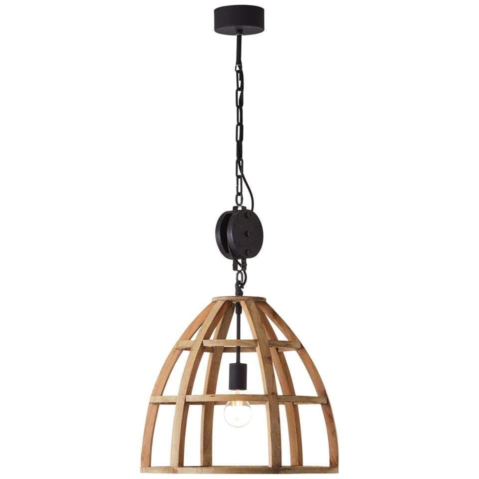 Brilliant hanglamp Matrix, Ophalen of Verzenden, Zo goed als nieuw, Hout, E27 (groot)