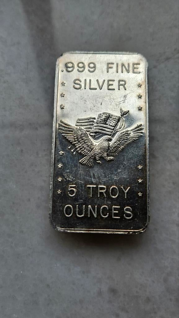 5 ounce 999.zilver, Ophalen of Verzenden, Zilver