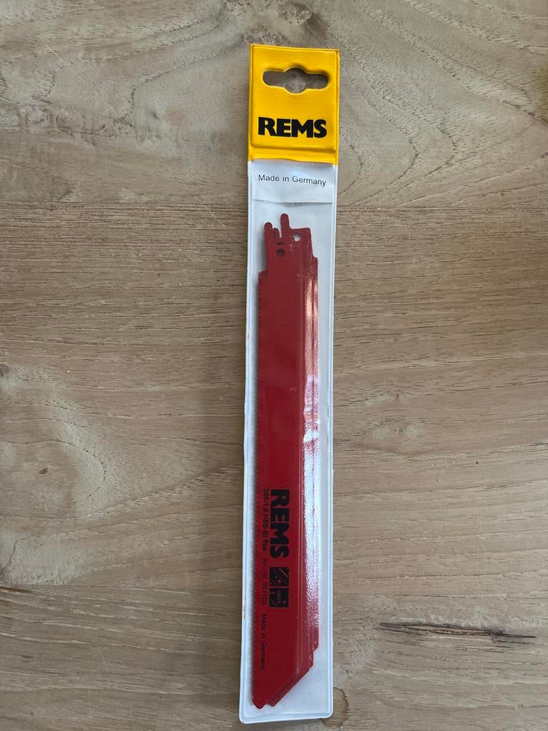 REMS reciprozaagbladen metaal 5 stuks - 200 mm, Ophalen, Nieuw, Reciprozaag