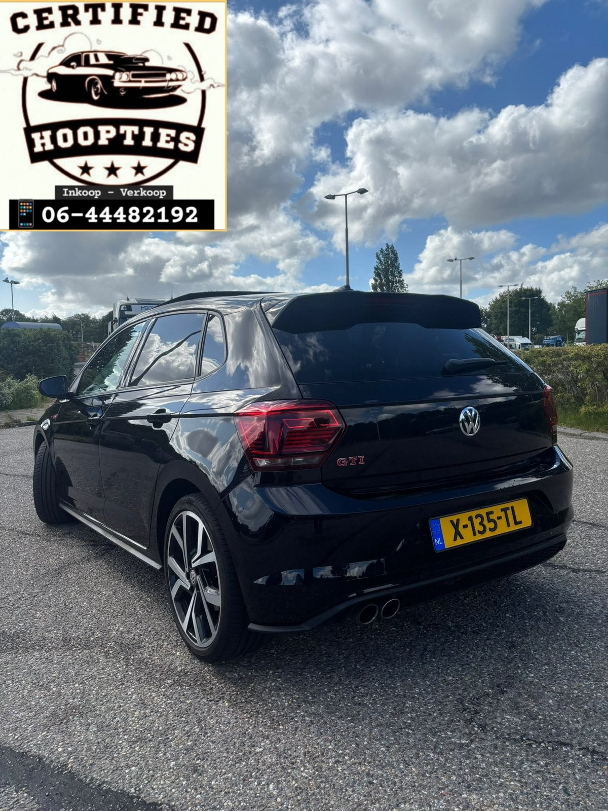 Volkswagen Polo 2.0 TSI 200pk 6-DSG 2019 Zwart FULL OPTION !, Auto's, 4 cilinders, 1984 cc, Zwart, 14 km/l