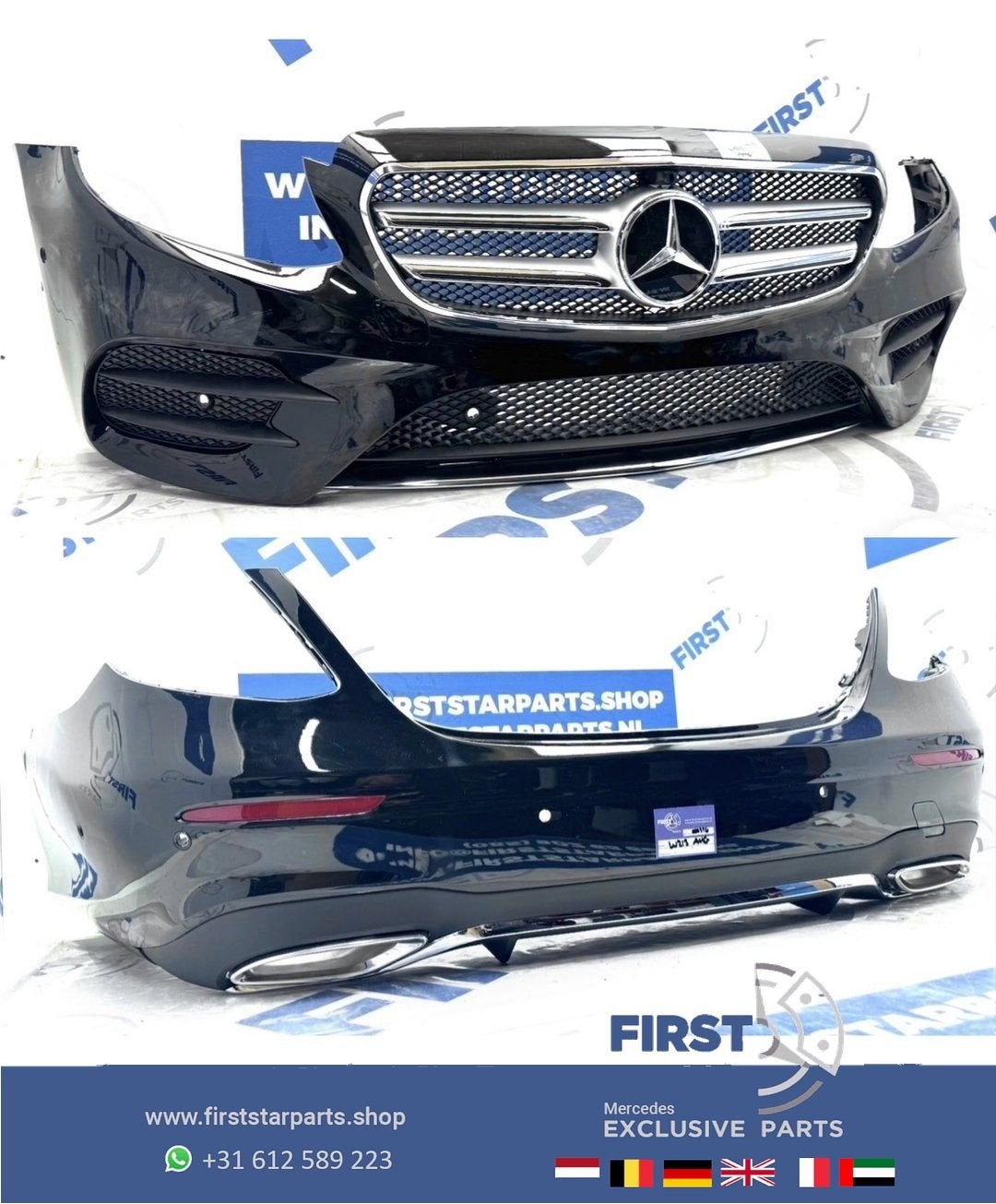 W213 BUMPER AMG PAKKET voorbumper + achterbumper SET COMPLEE