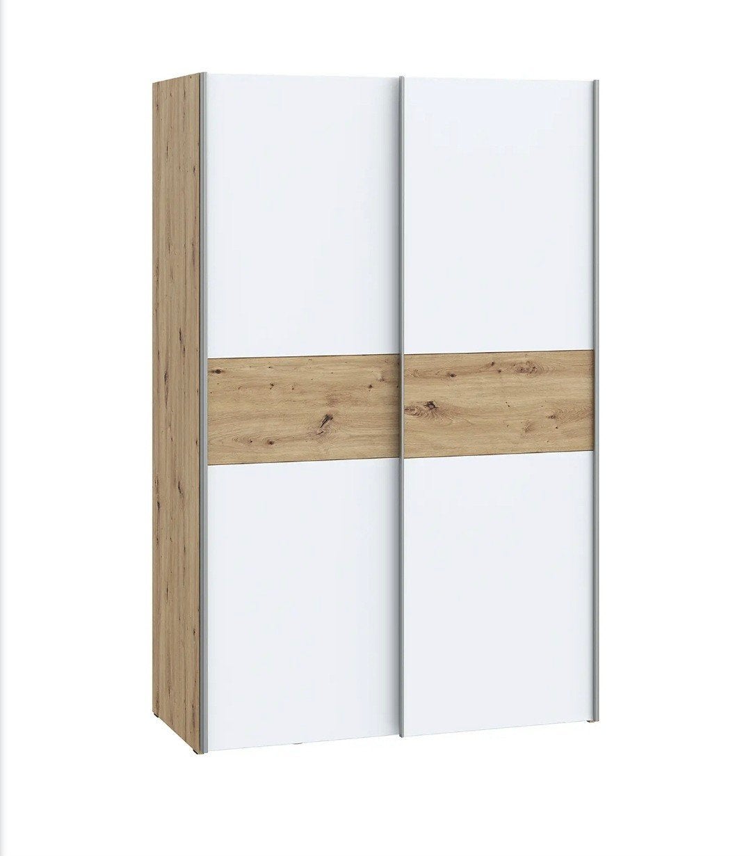 Zweefdeurkast kleding circa 150bx219hx55d, Ophalen, Gebruikt, 200 cm of meer, Met plank(en)