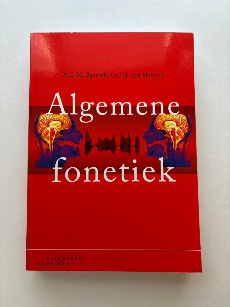 studieboek Algemene fonetiek, Boeken, Zo goed als nieuw, Beta, A.C.M Rietveld en V.J. van Heuven, HBO