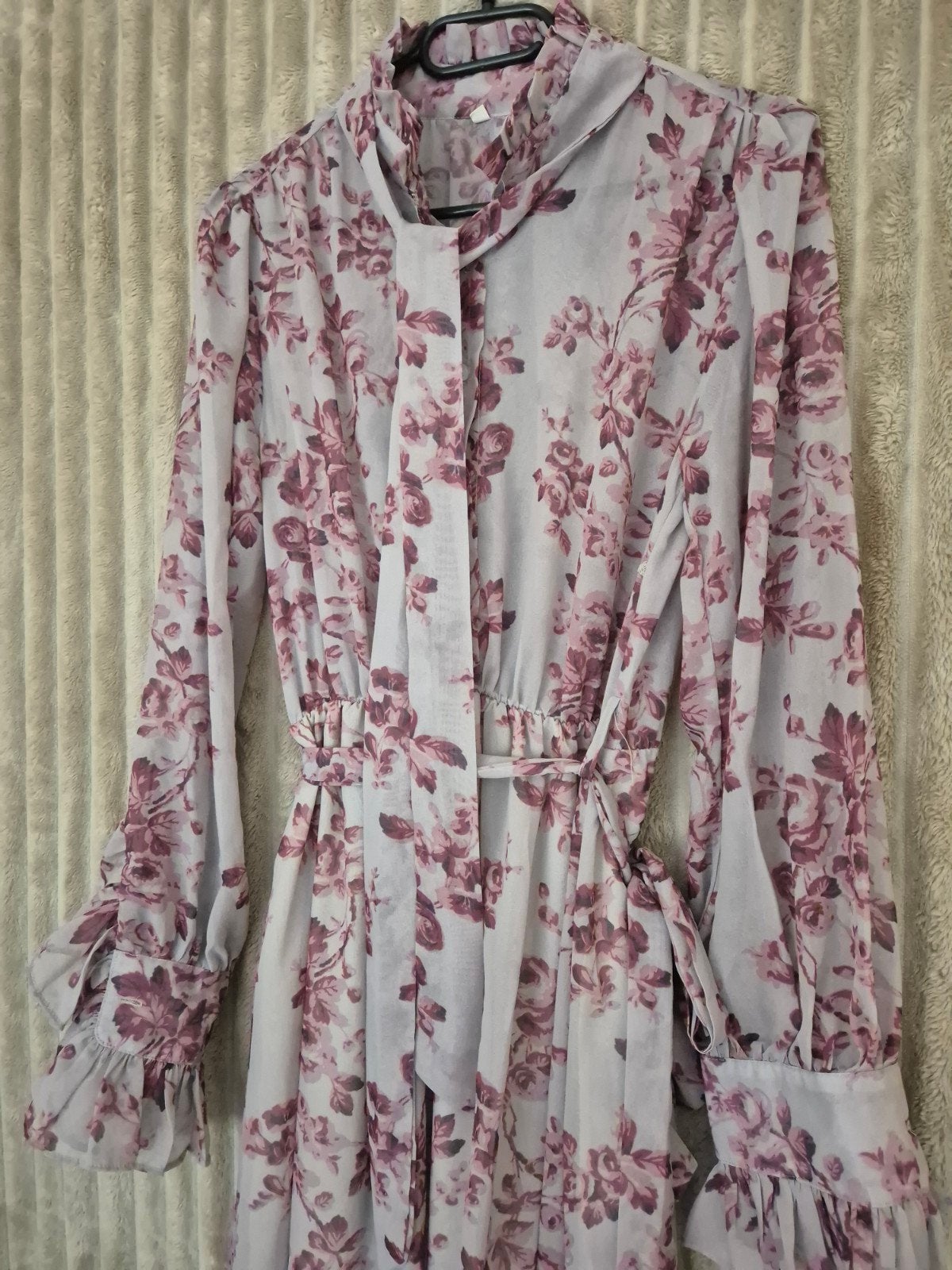 Romantische maxi-jurk bloemenprint, boho chique, Kleding | Dames, Ophalen of Verzenden, Zo goed als nieuw, Maat 38/40 (M), Onder de knie