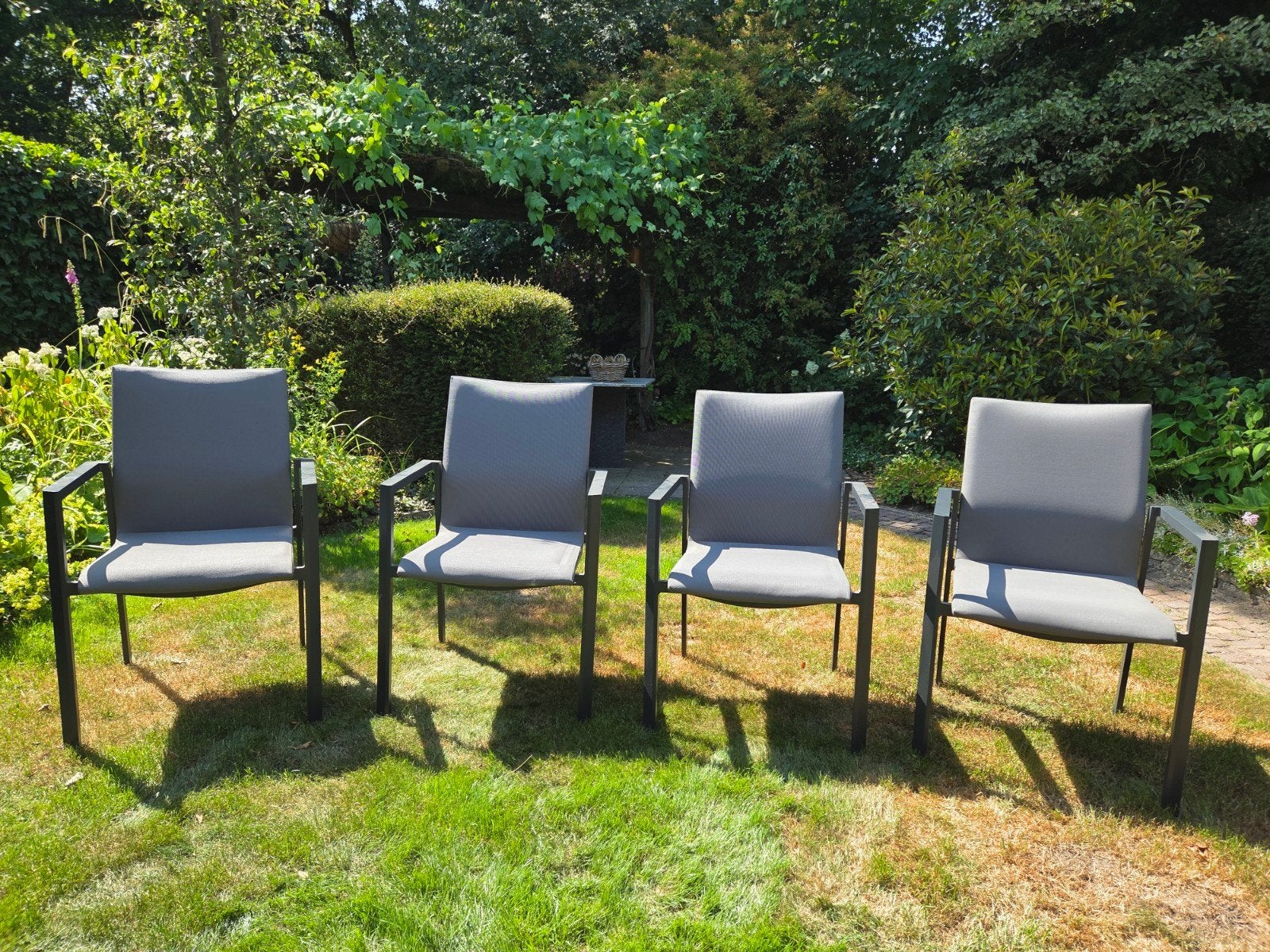 Bellagio Barano tuinstoelen - 4 stuks, Ophalen, Nieuw, Metaal