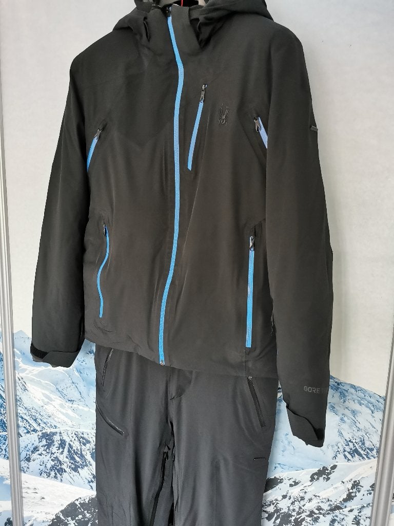 Spyder Skipak, Pinnacle, Bormio Zwart/Blauw, M/50 Recco, Maat 48/50 (M), Ophalen of Verzenden, Zo goed als nieuw, Spyder