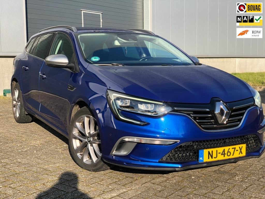 Renault Mégane Estate Renault Mégane Estate - 1.2 TCe GT-L, Euro 6, 4 cilinders, Blauw, 132 pk