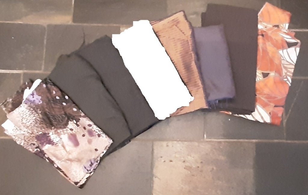 7 lappen stof, Hobby en Vrije tijd, Overige materialen, Overige kleuren, 120 cm of meer, Ophalen of Verzenden