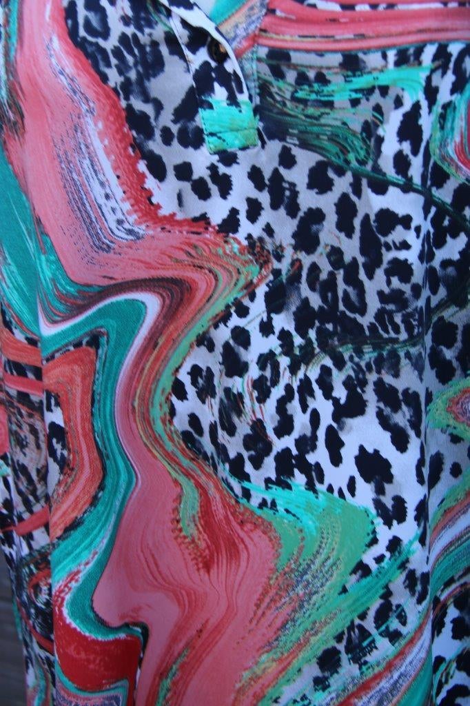 Tuniek oranje/ groen Magna mt XXXL Vaste prijs, Kleding | Dames, Grote Maten, Blouse of Tuniek, Ophalen of Verzenden, Groen, Magna