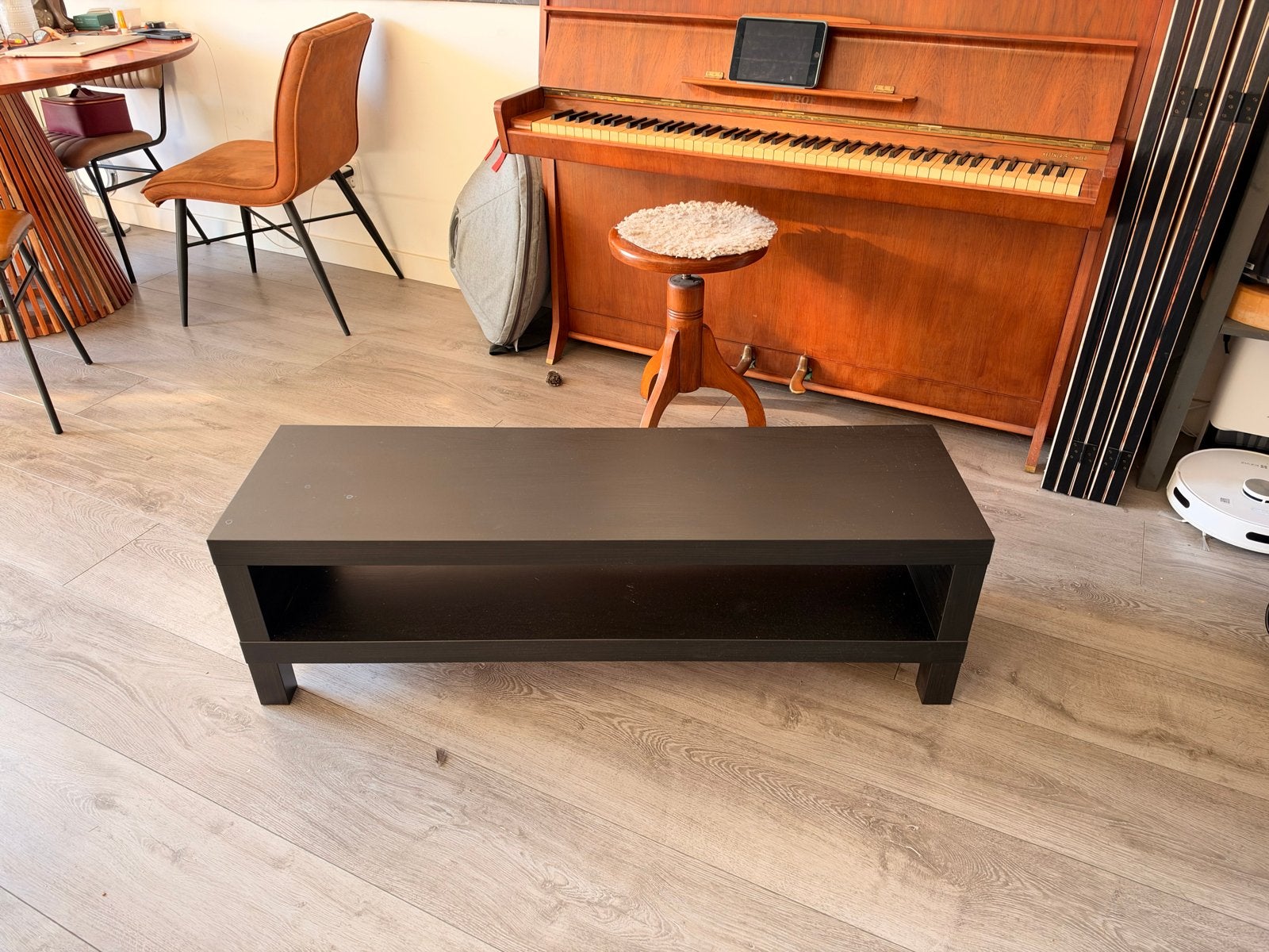 IKEA Salontafel/TV-meubel - Zwart, Z.G.A.N., Ophalen, Gebruikt, 100 tot 150 cm, 50 tot 100 cm
