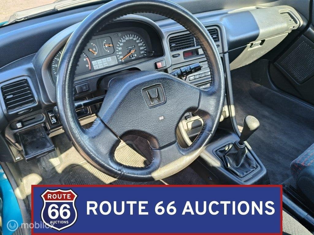 Honda CRX 1.6 VTi | 1991 | Route 66 Auctions, Auto's, Honda, Overige carrosserieën, Zwart, Bedrijf