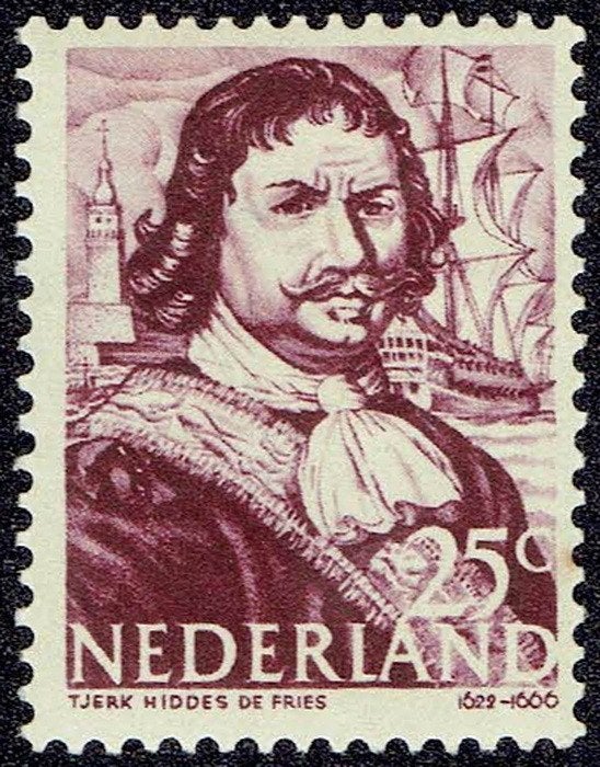 Nederland 1943, zeehelden, 25 cent., Verzenden, Na 1940, Postfris