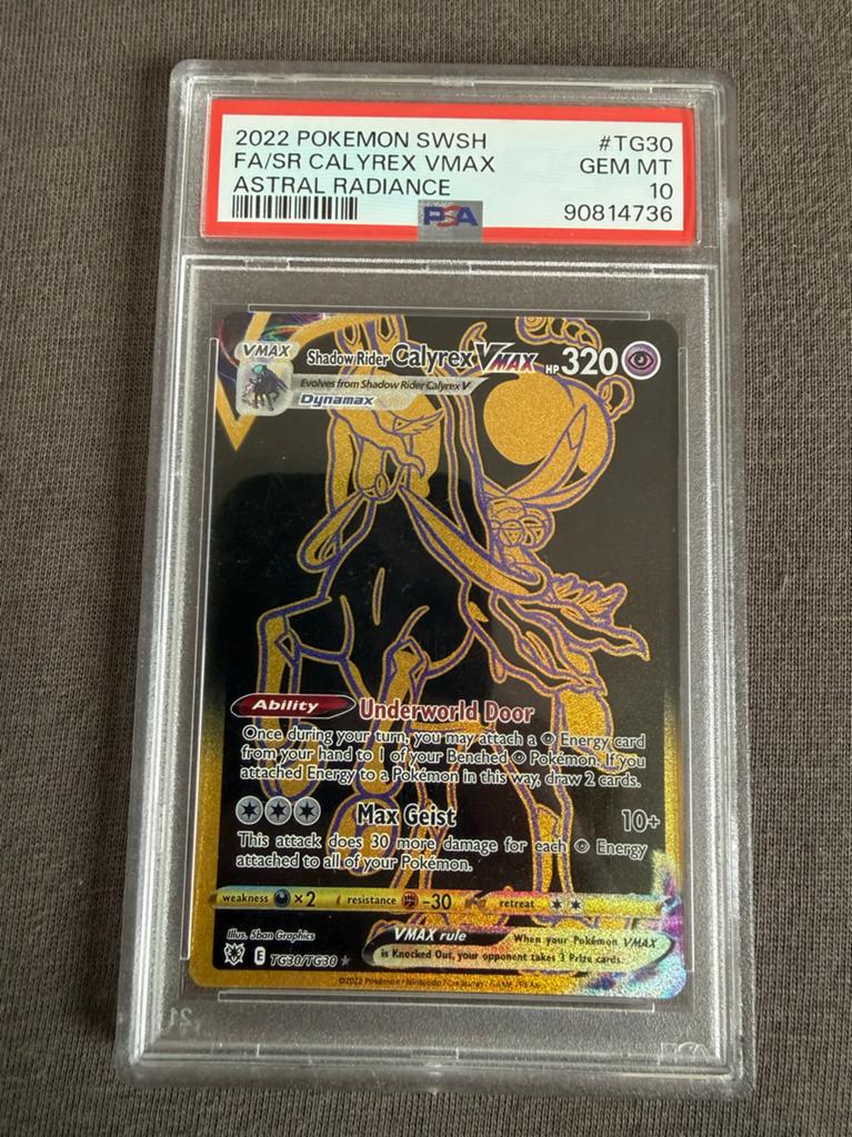 Shadow Rider Calyrex VMAX PSA 10 GEM MINT Pokémon Kaart, Ophalen of Verzenden, Nieuw, Losse kaart, Foil