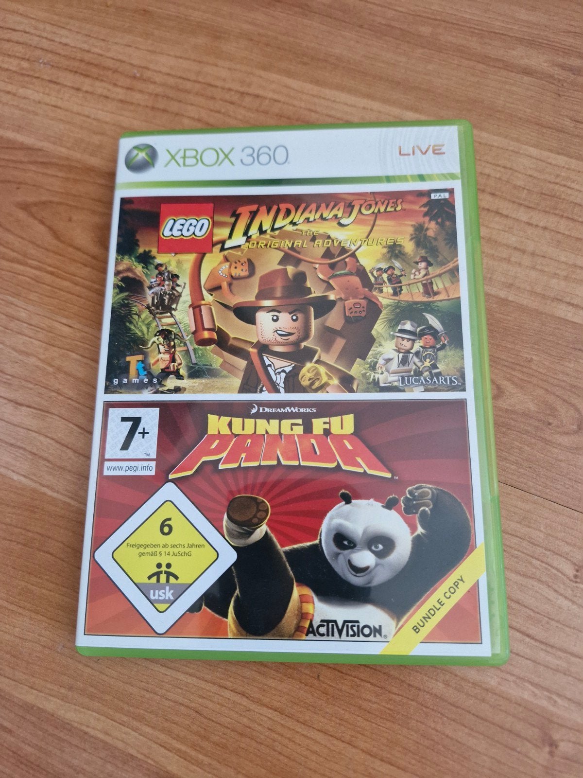 Lego Indiana Jones en Kung fu panda Xbox360, Avontuur en Actie, 2 spelers, Ophalen of Verzenden, Zo goed als nieuw