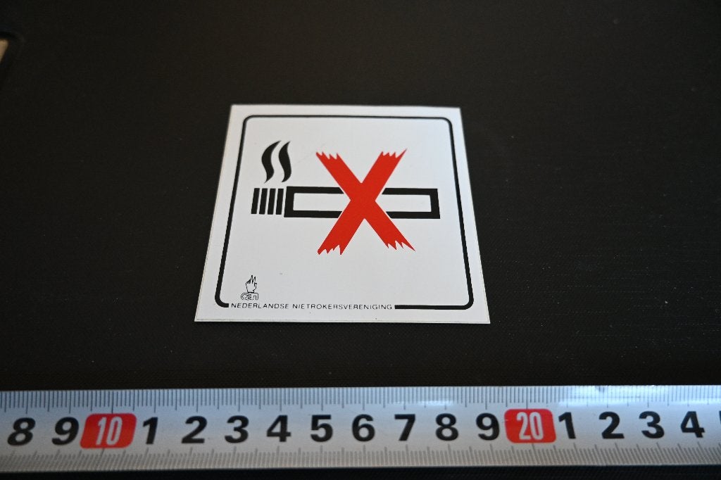 sticker Vderboden te roken, Ophalen, Zo goed als nieuw