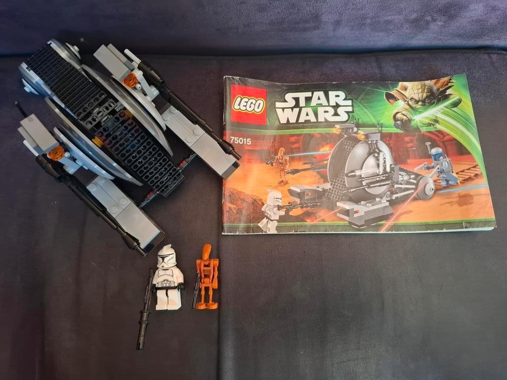 Lego Star Wars 75015 Corporate Alliance Tank Droid, Ophalen of Verzenden, Zo goed als nieuw, Complete set, Lego