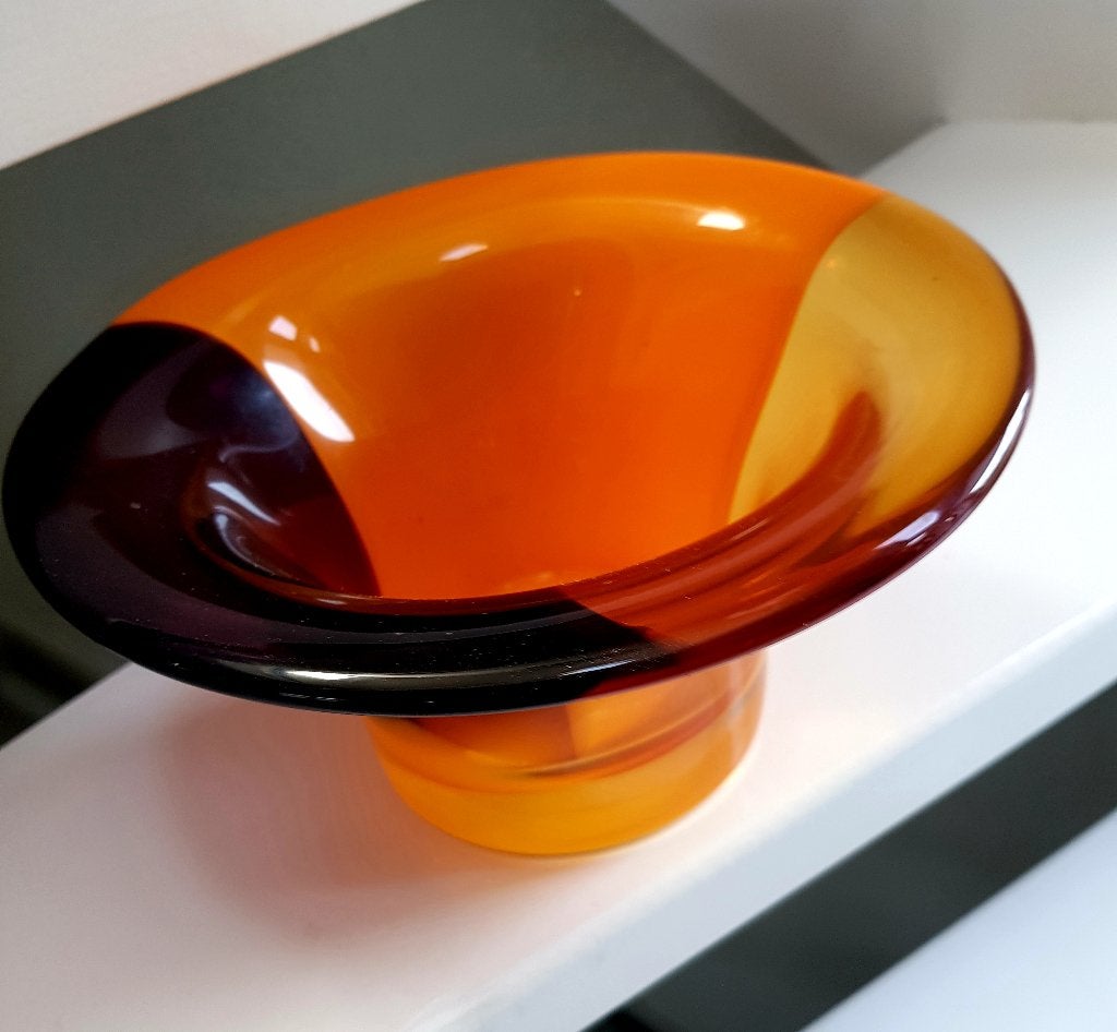 Glazen ronde schaal, Schaal, Rond, Ophalen of Verzenden, Glas