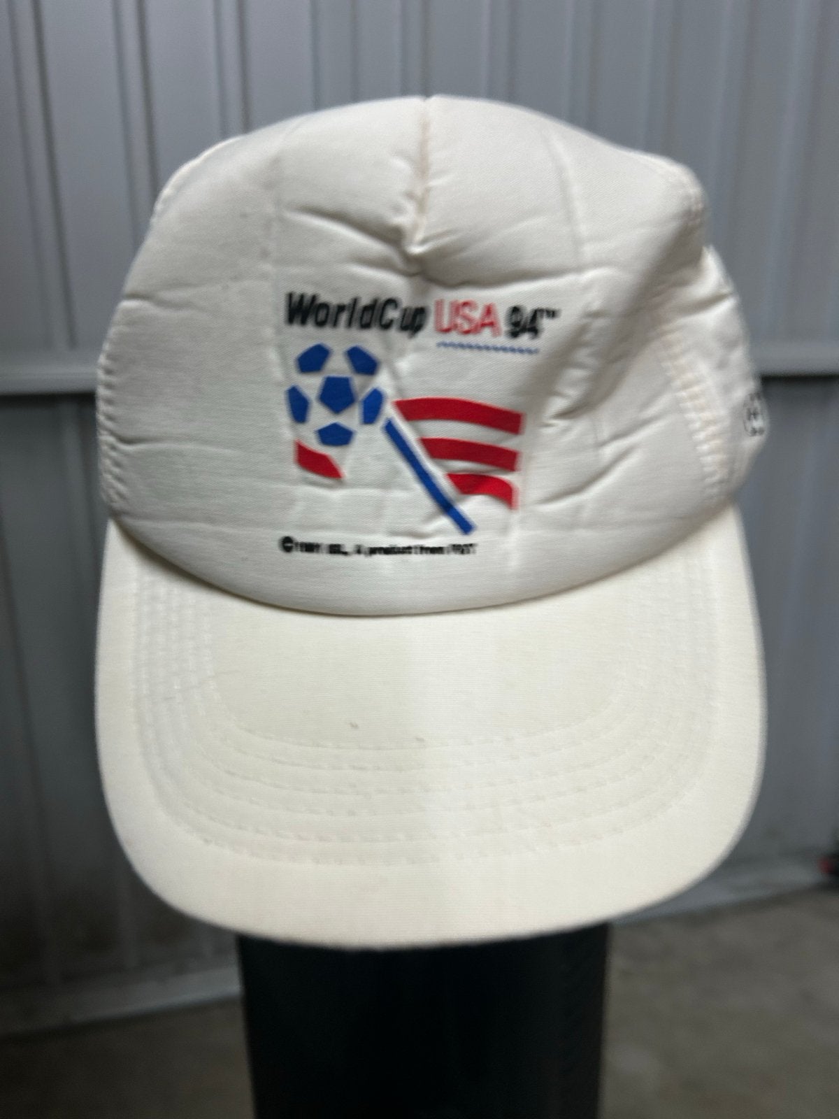 Vintage World Cup USA 94 Pet - Witte Snapback, Ophalen of Verzenden, Zo goed als nieuw, Overige binnenlandse clubs, Pet of Muts