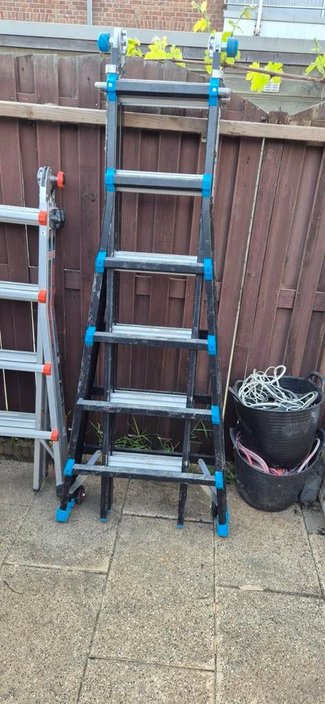 Euro Stairs Multifunctionele Vouwladder - 4x6 Sporten, Ophalen, Gebruikt, Ladder, Opvouwbaar of Inschuifbaar