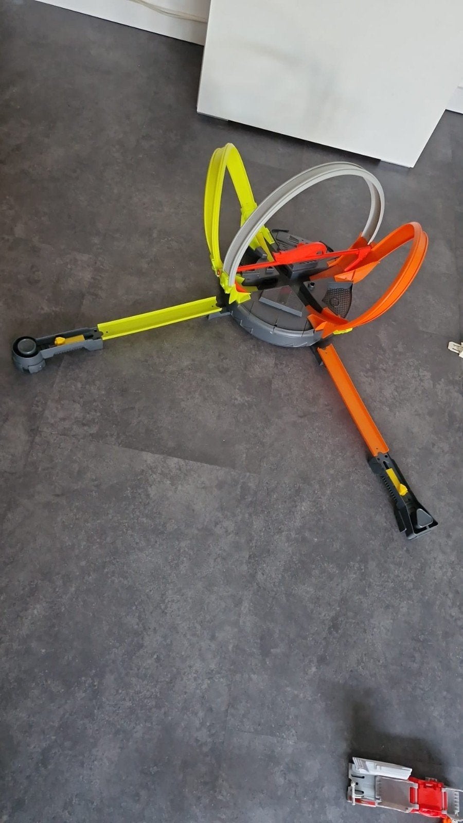 Hot Wheels racebaan met meerdere loopingen, Ophalen of Verzenden, Zo goed als nieuw, Handmatig, Hot Wheels