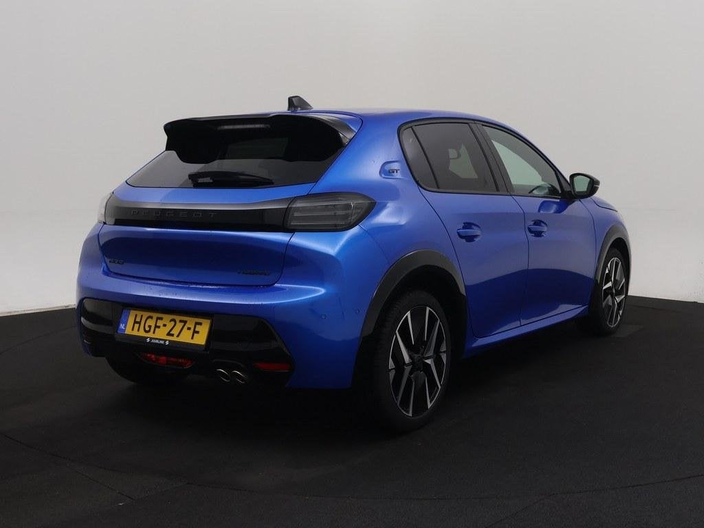 Peugeot 208 1.2 Hybrid 145PK GT Automaat 360.Camera/Nav/Led, 1203 kg, Gebruikt, 1199 cc, Blauw